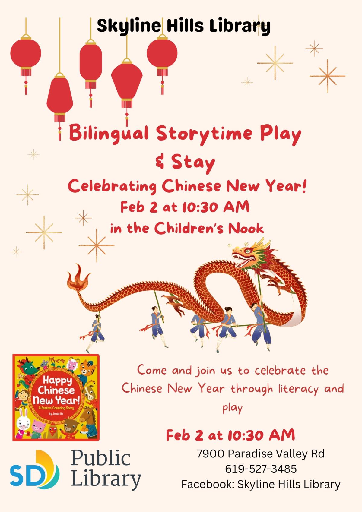 bilingual Storytime Play & Stay February