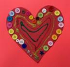 Paper button valentine
