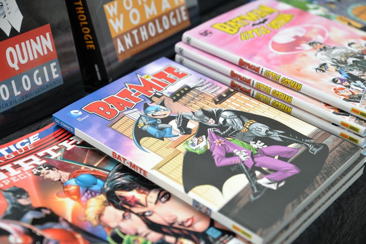 stack of batman children's books