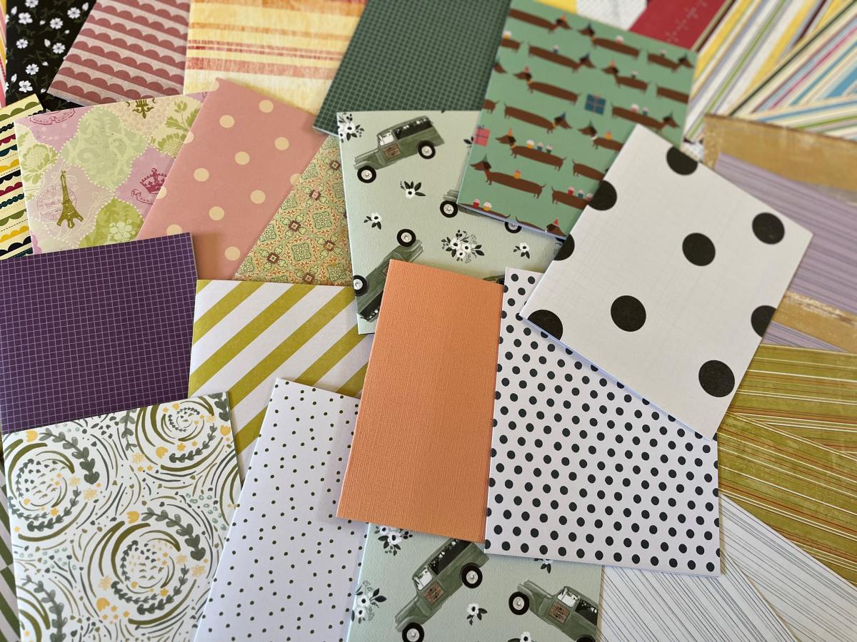 Assorted paper for making hand bound journals