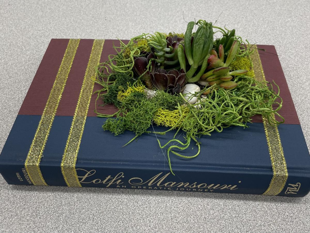 sample of succulent book garden