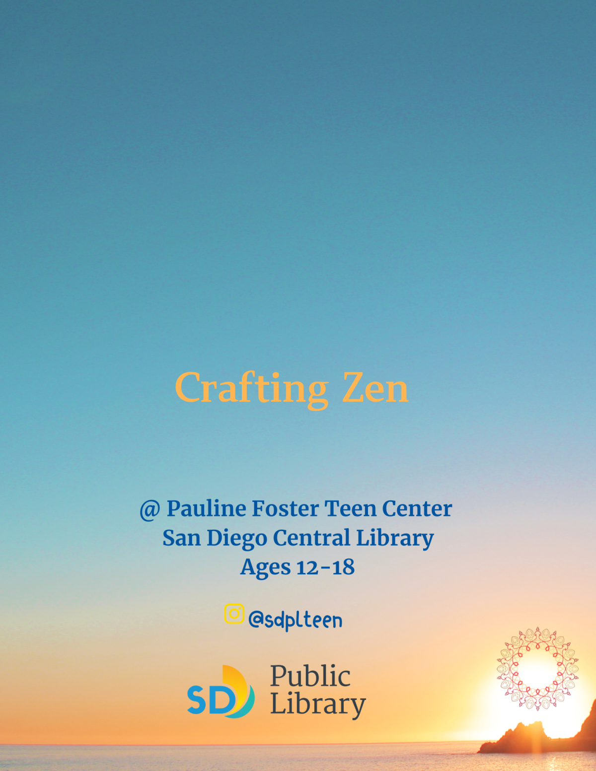 Crafting Zen flyer.