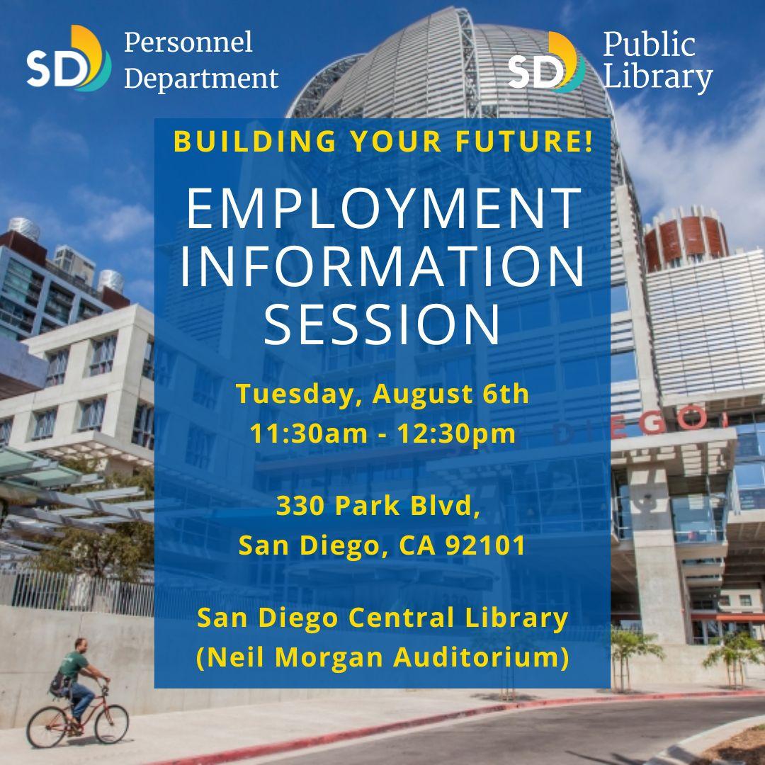 Graphic of the Central Library building with a bicyclist in front