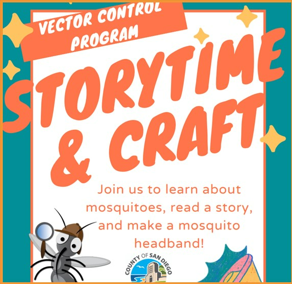 Mosquito Storytime with Vector Control Program!