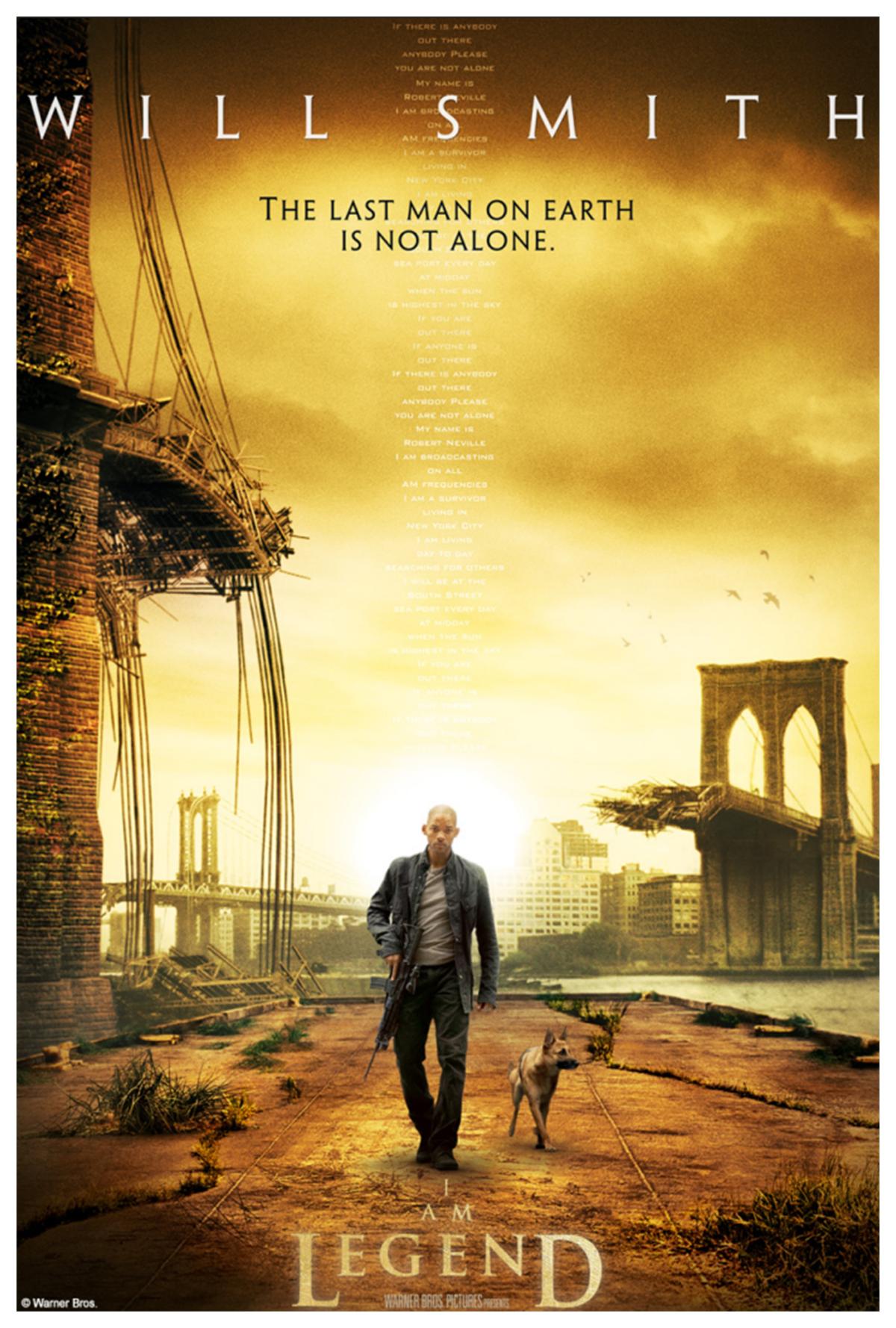 movie poster for I Am Legend