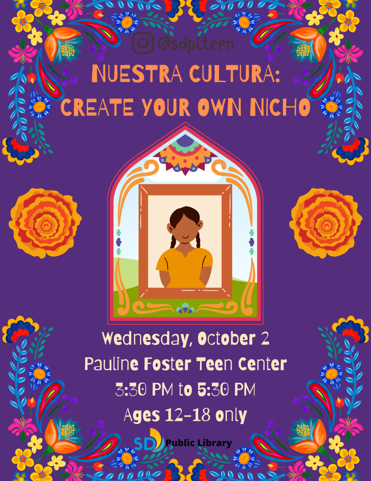 Nuestra Cultura: Create your own nicho flyer.