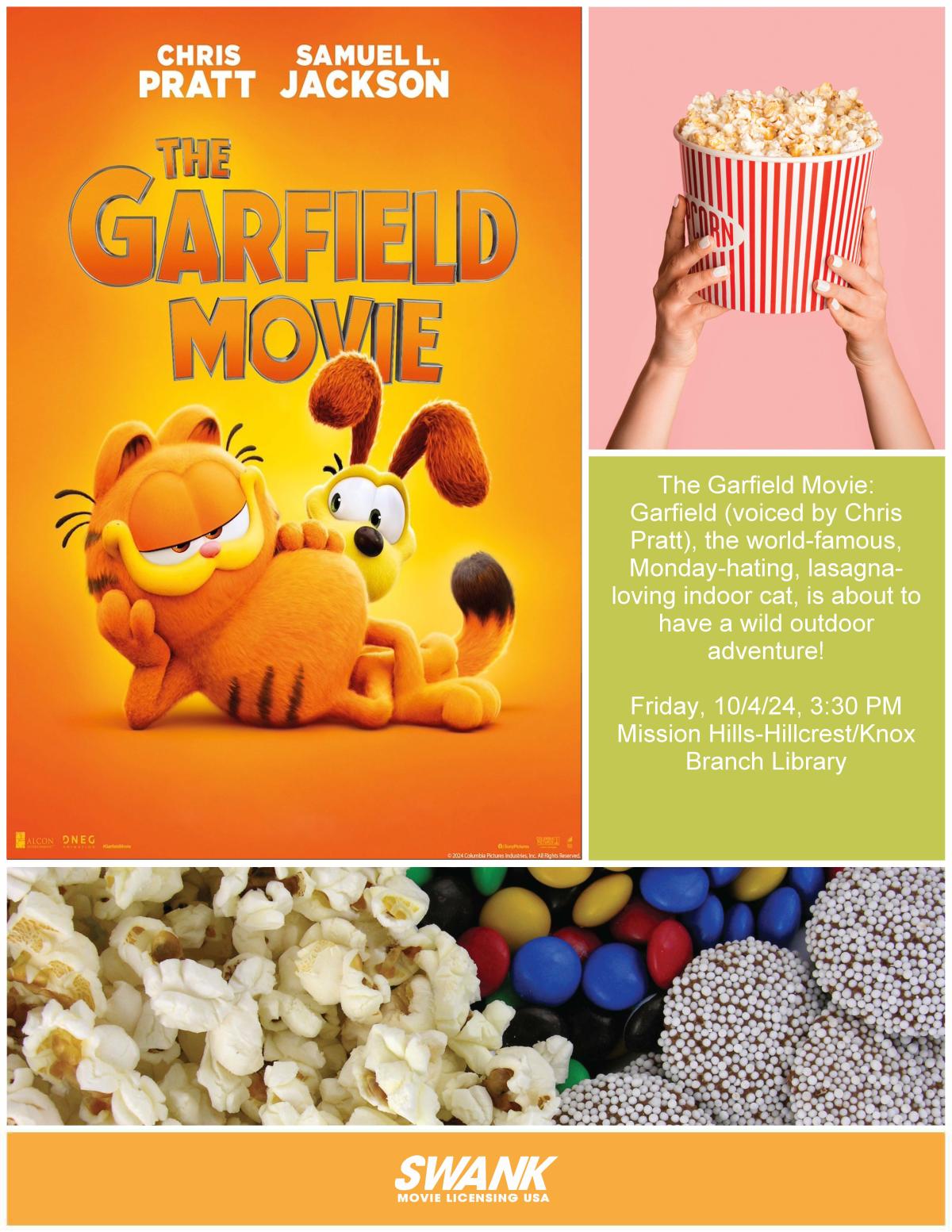 Movie poster with Garfield and Odie