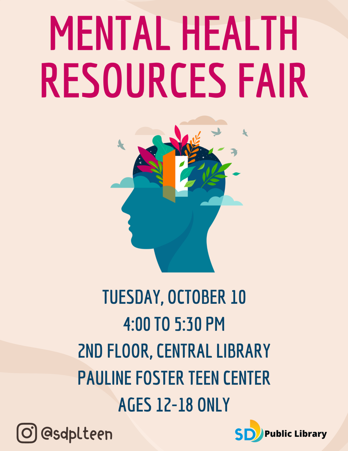 Mental Health Resources Fair flyer.