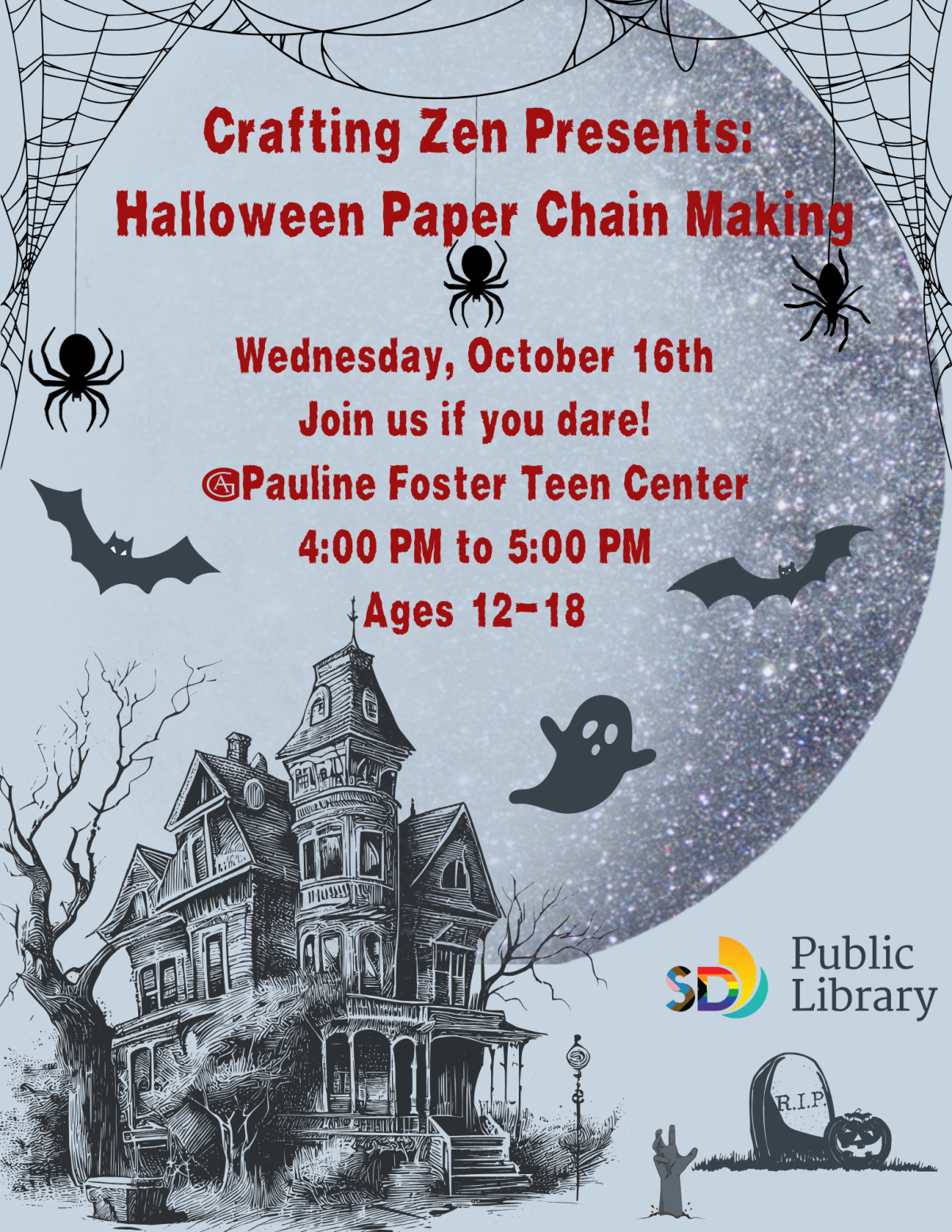 Crafting Zen: Halloween Edition flyer.