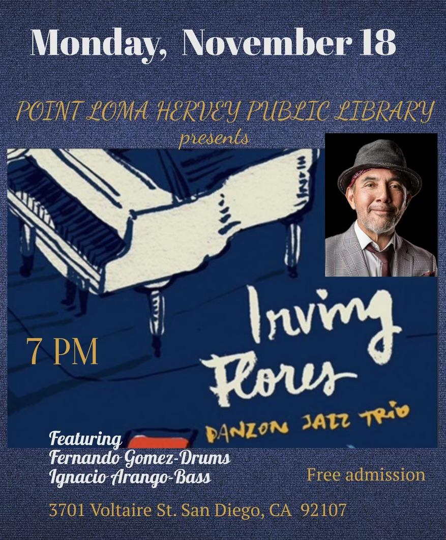 Irving Flores Danzon Jazz Trio flyer