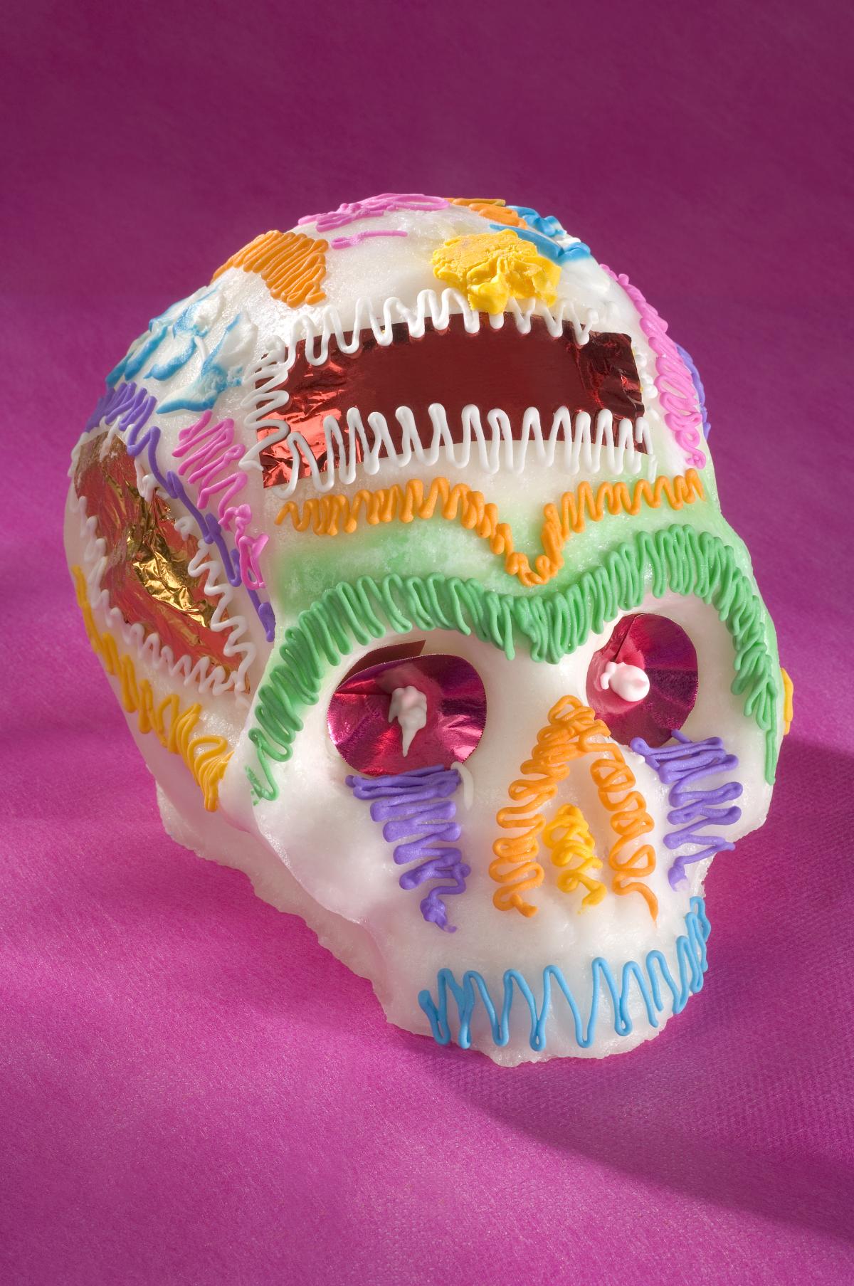 Decorated sugar skull