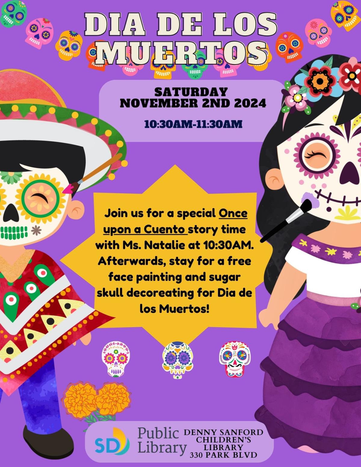 Flyer for Dia De los Muertos