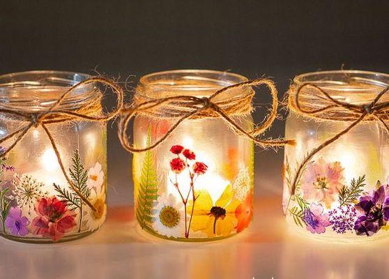 sample photo of flower luminary