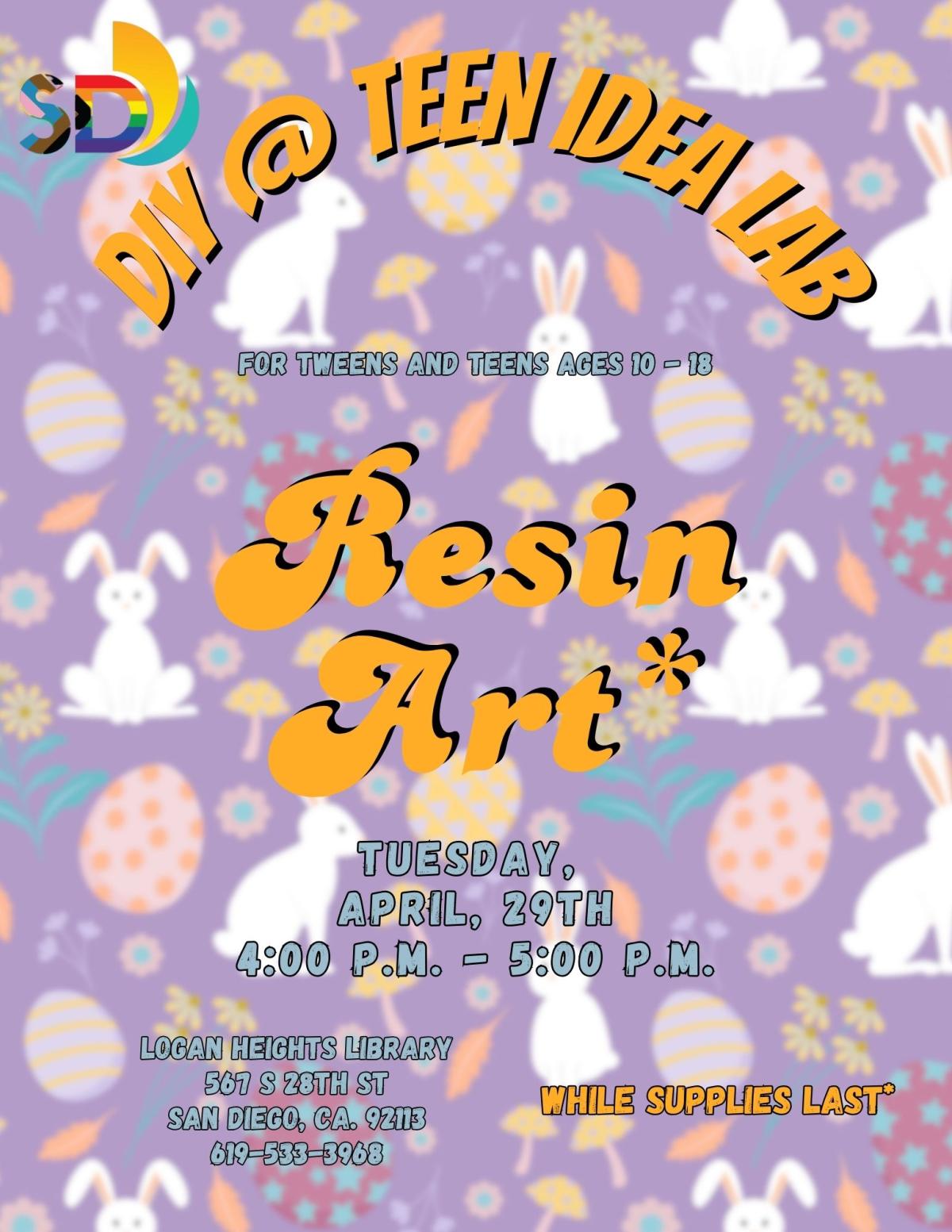 easter eggs, easter bunny, flowers, text describing event