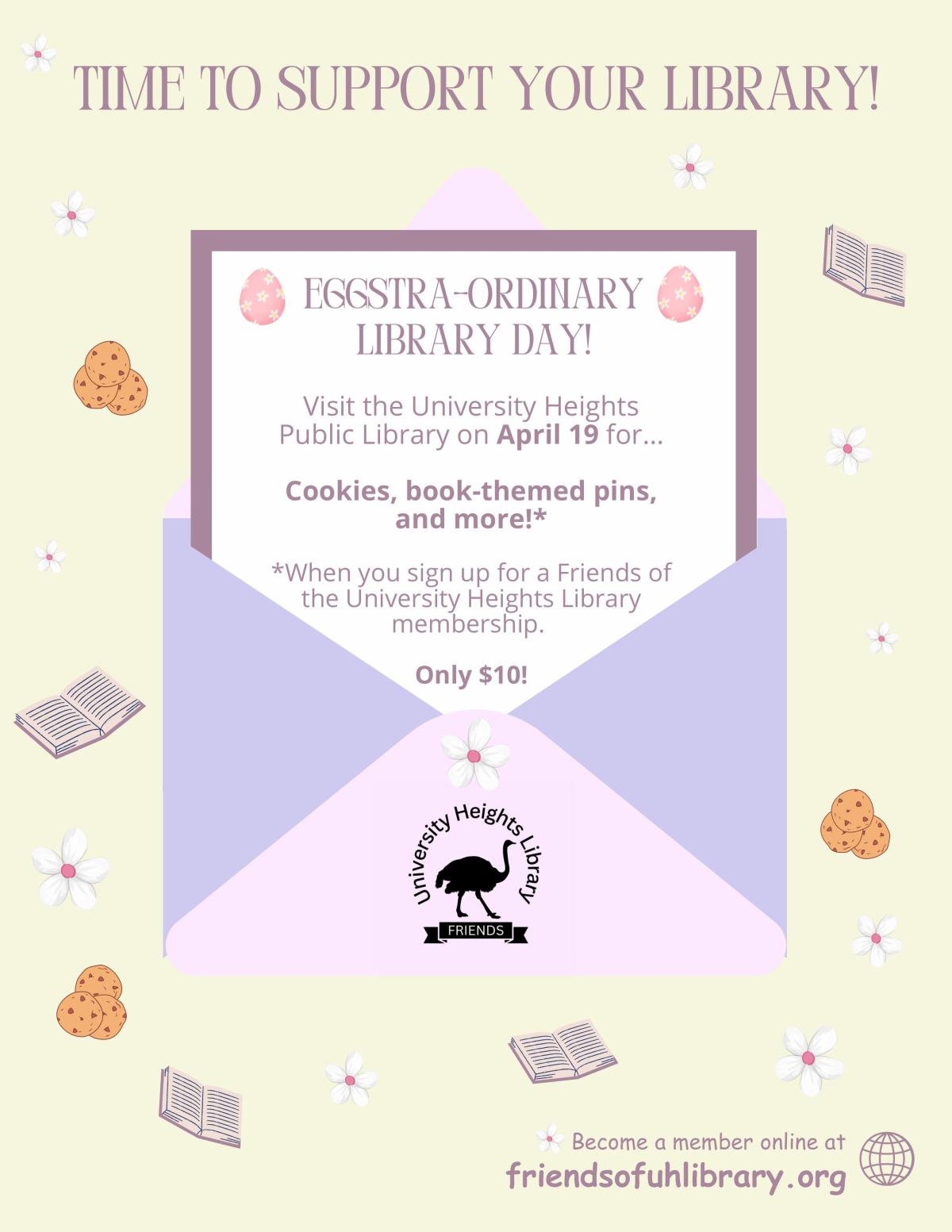 Eggstra-ordinary Library Day Flyer