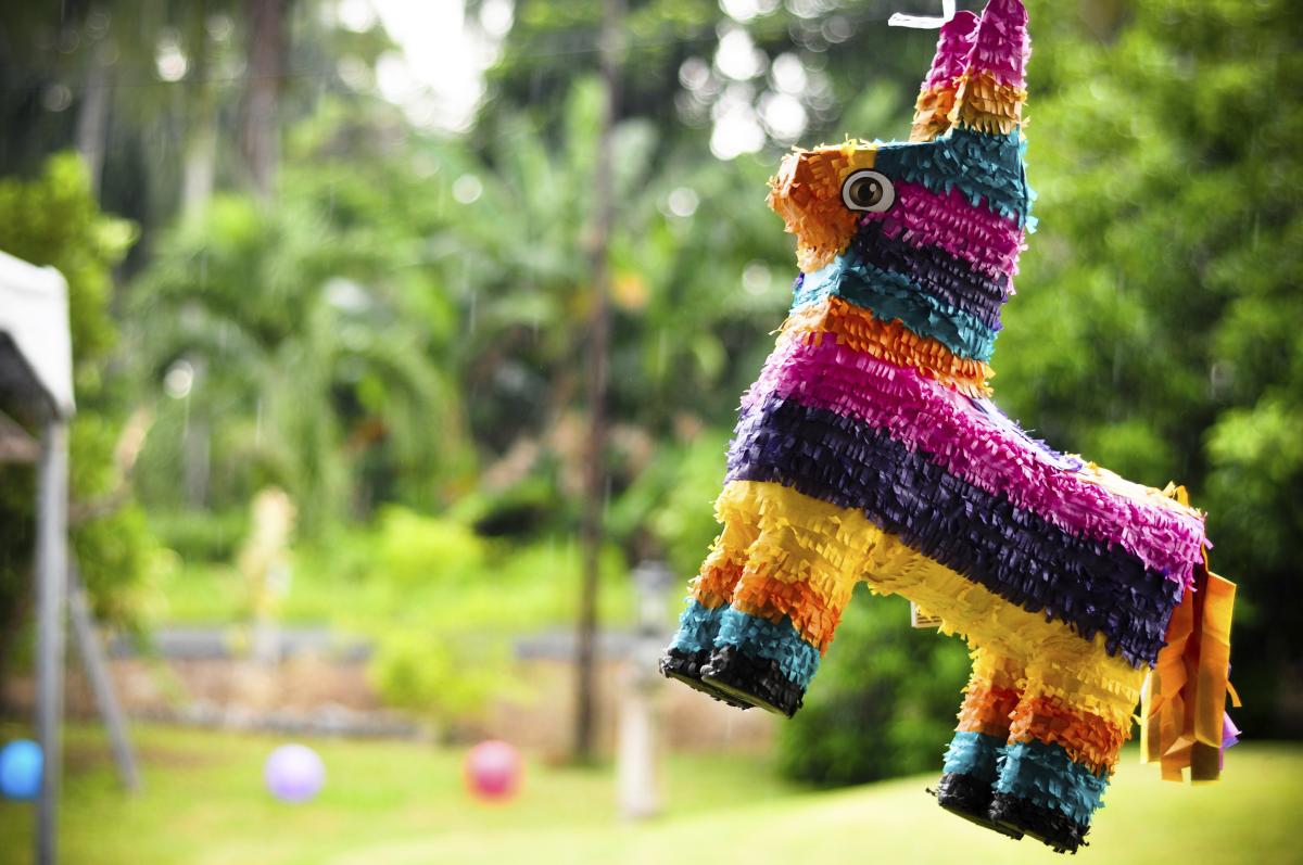 colorful donkey-shaped pinata