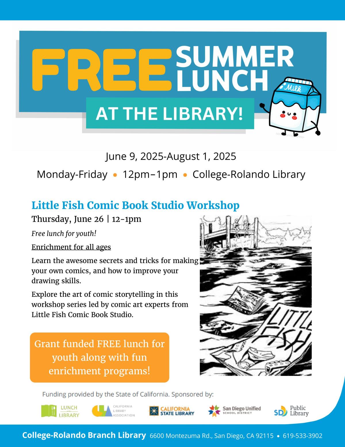 Little Fish Comic Book Studio Workshop