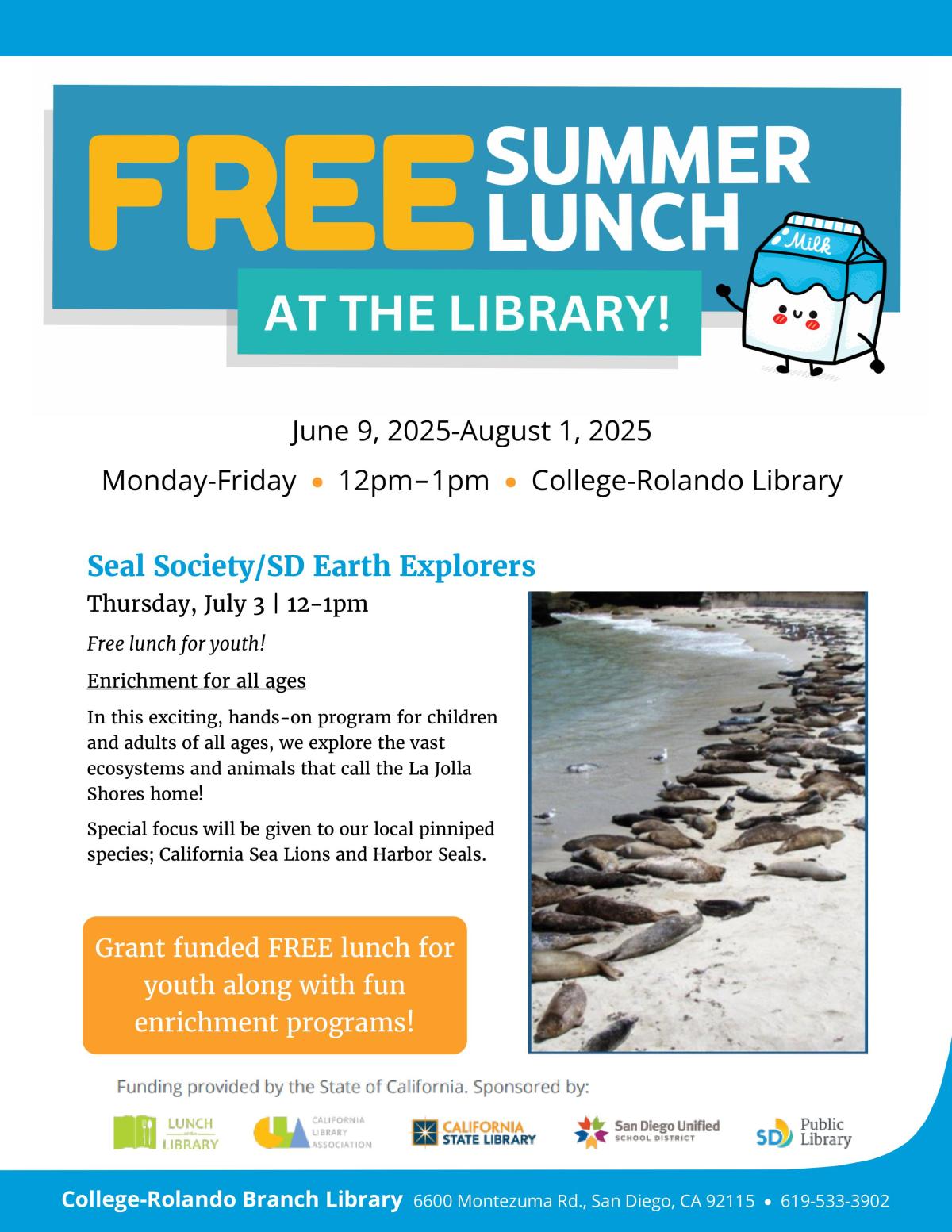 Seal Society/SD Earth Explorers