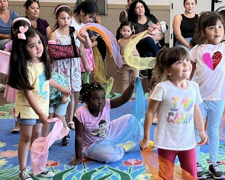 Children at a dance class