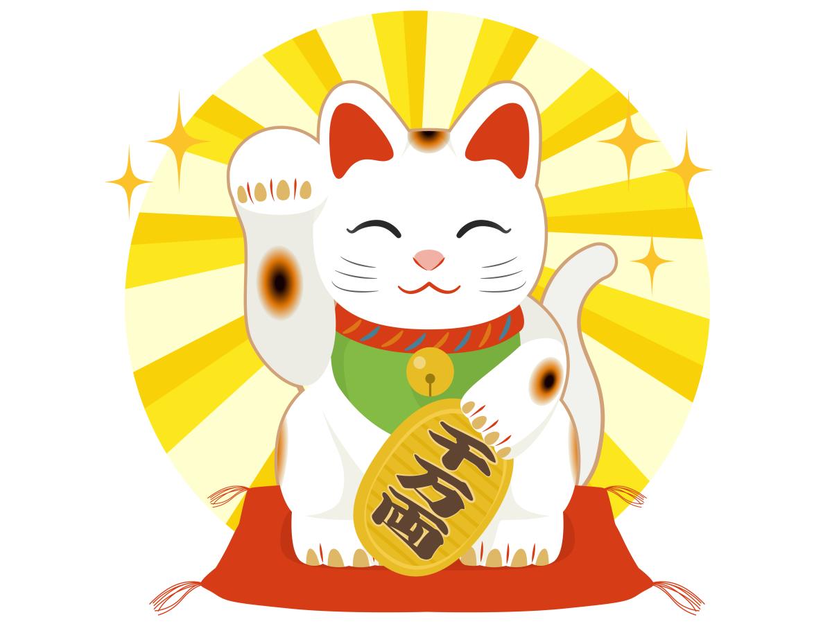 example of lucky cat