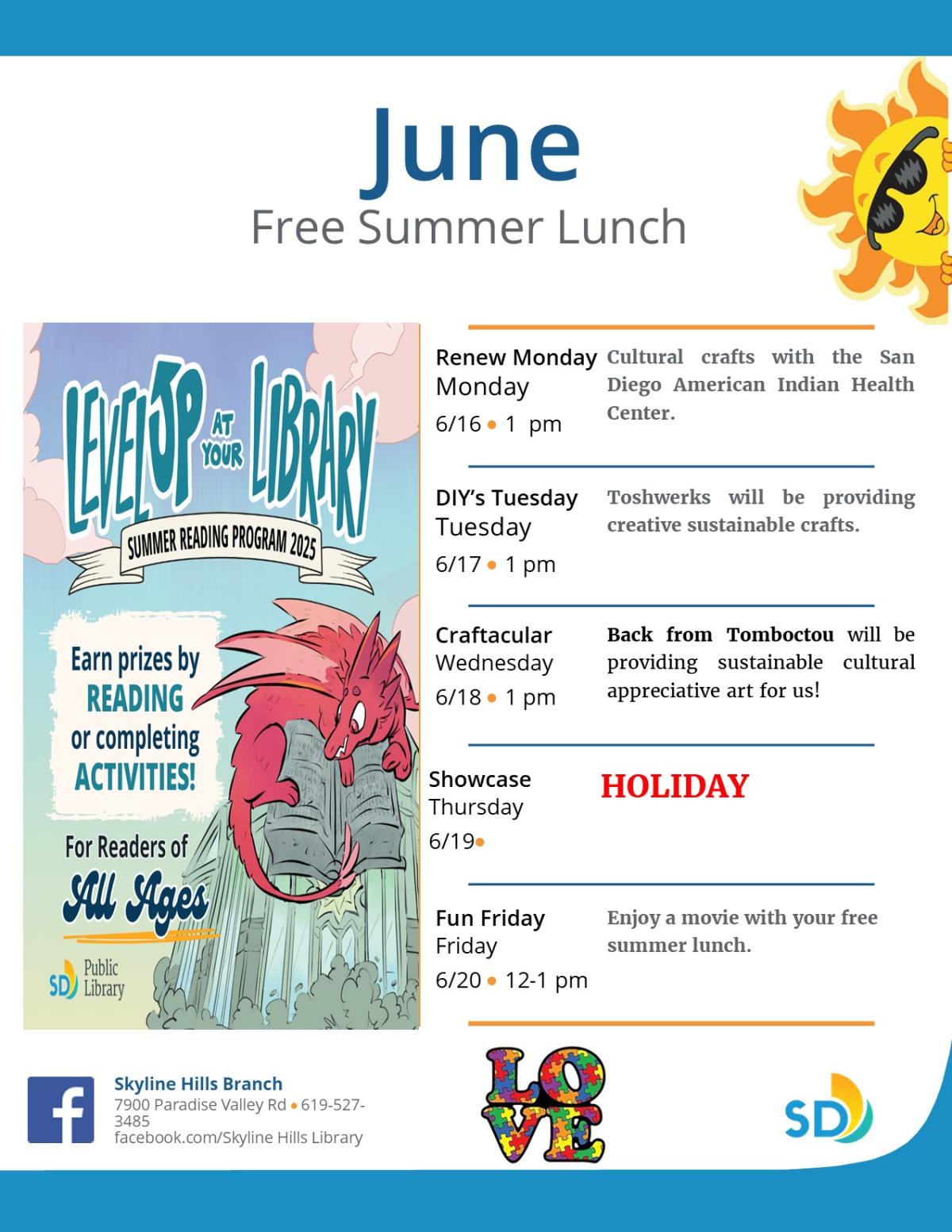 Summer Lunch July 16-20