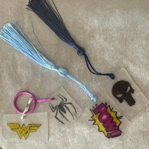 sample images of backpack charms