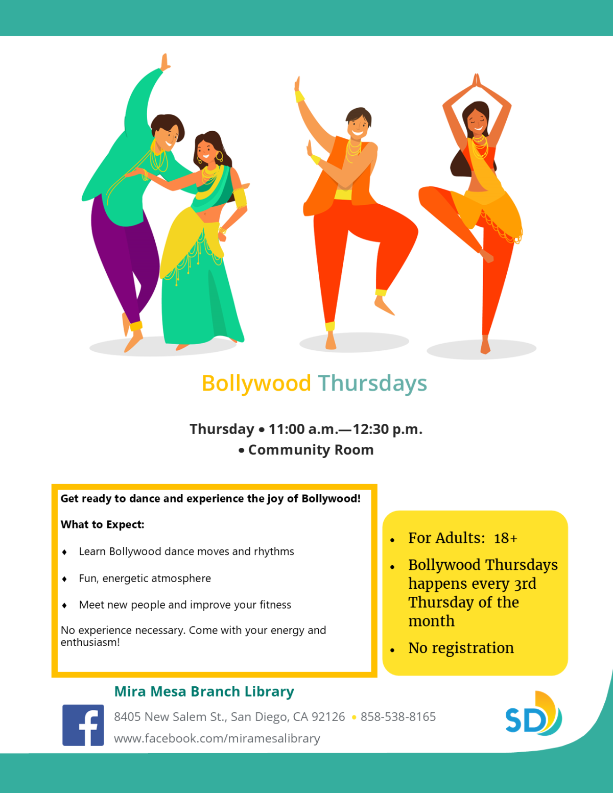 4 people dancing Bollywood