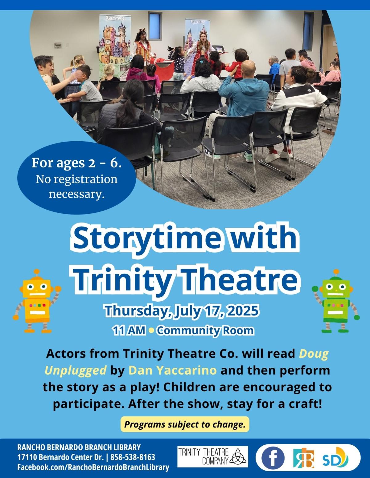 Storytime with Trinity Theatre