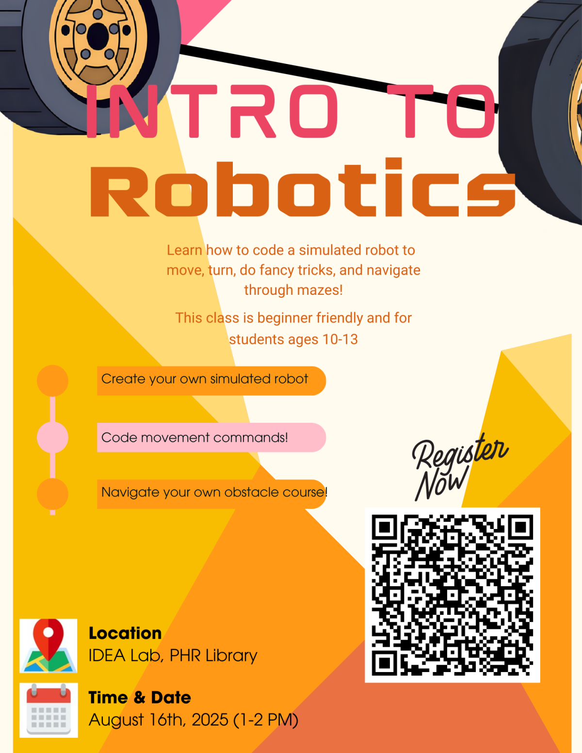 Intro to Robotics flyer
