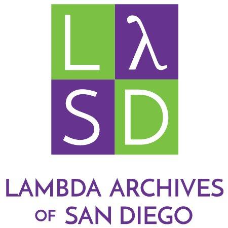 Light Green and Purple Square with white letters comprise Lambda Archive's logo