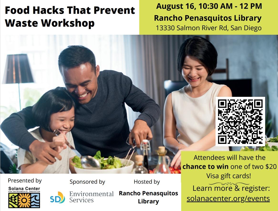 father and daughter tossing salad at dinner table