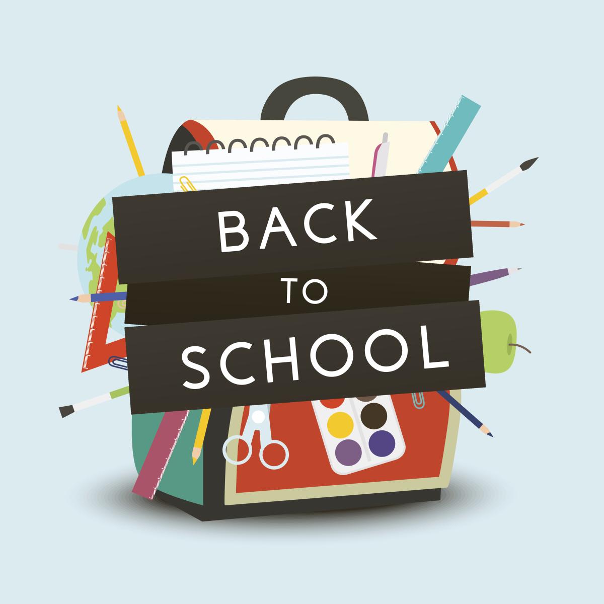 A sign that reads "Back to School"