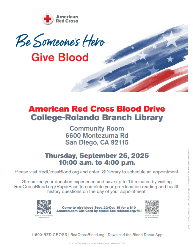 Blood drive flyer