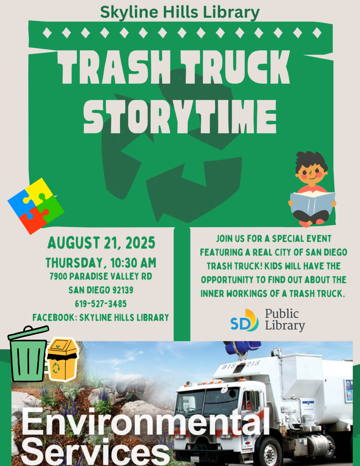Trash Truck Storytime