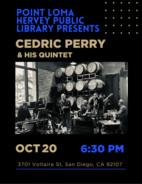 Cedric Perry & His Quintet flyer