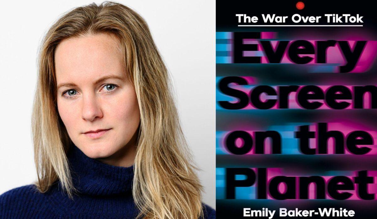 photo of Emily Baker-White and cover of her book