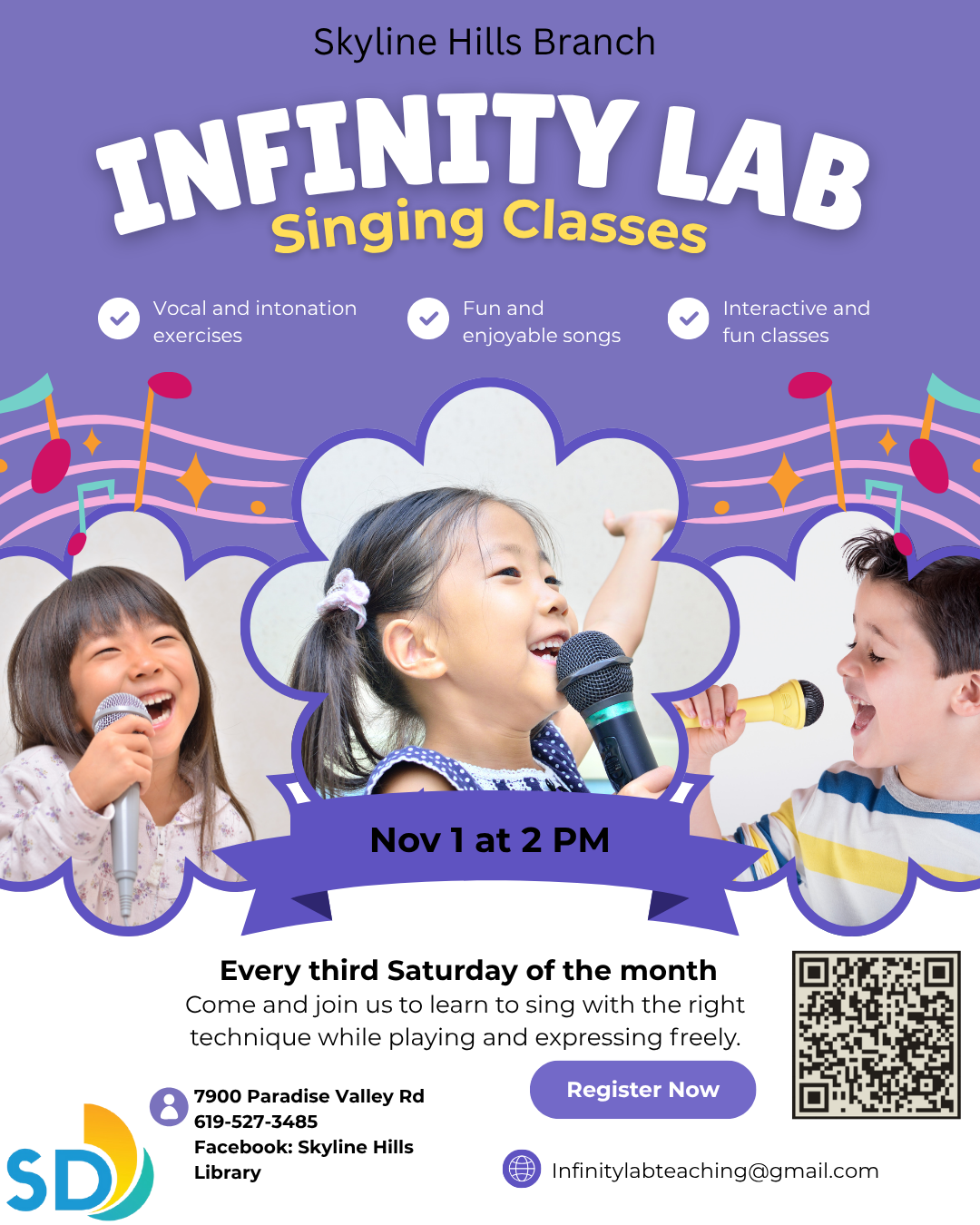 Singing classes with Infinity Lab