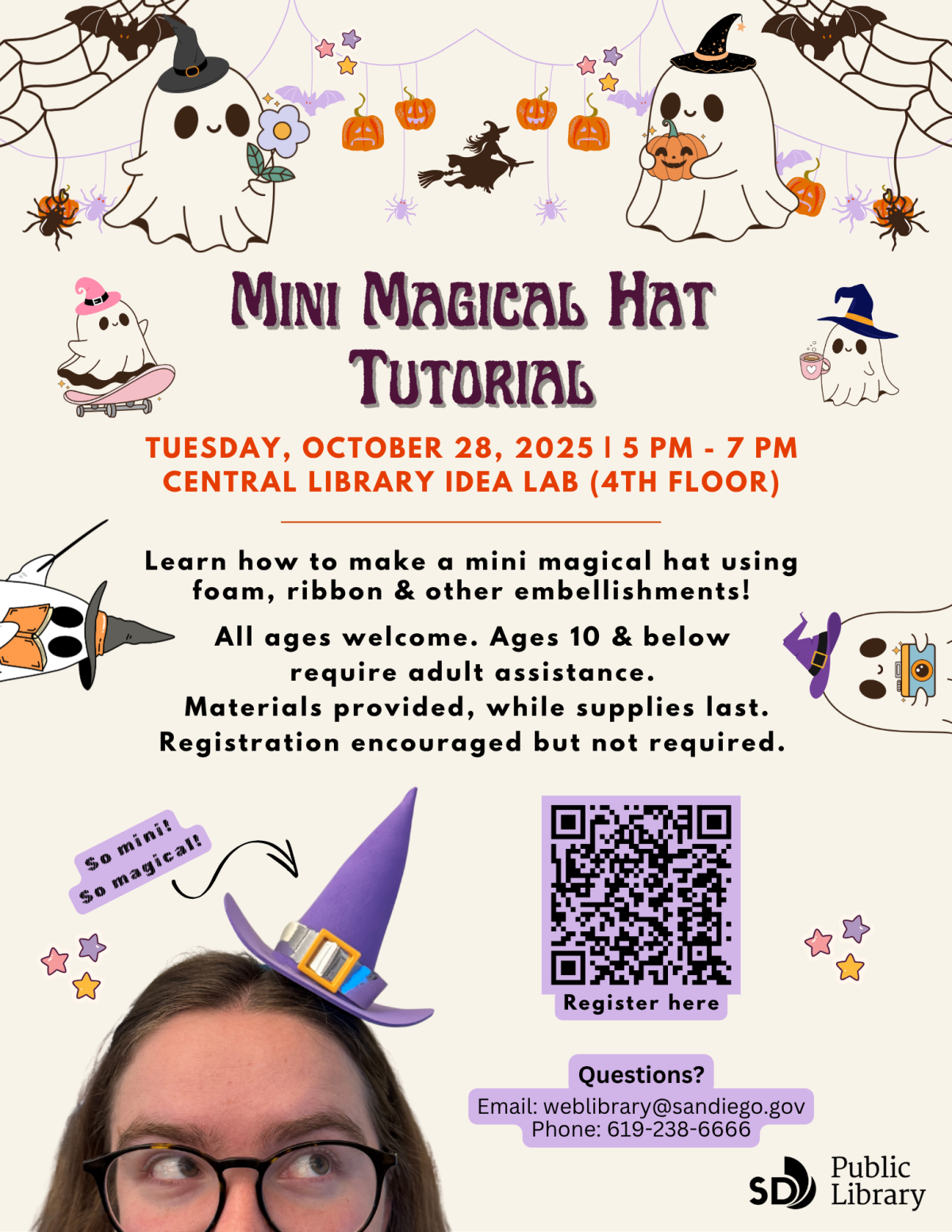 Magical hats tutorial flyer