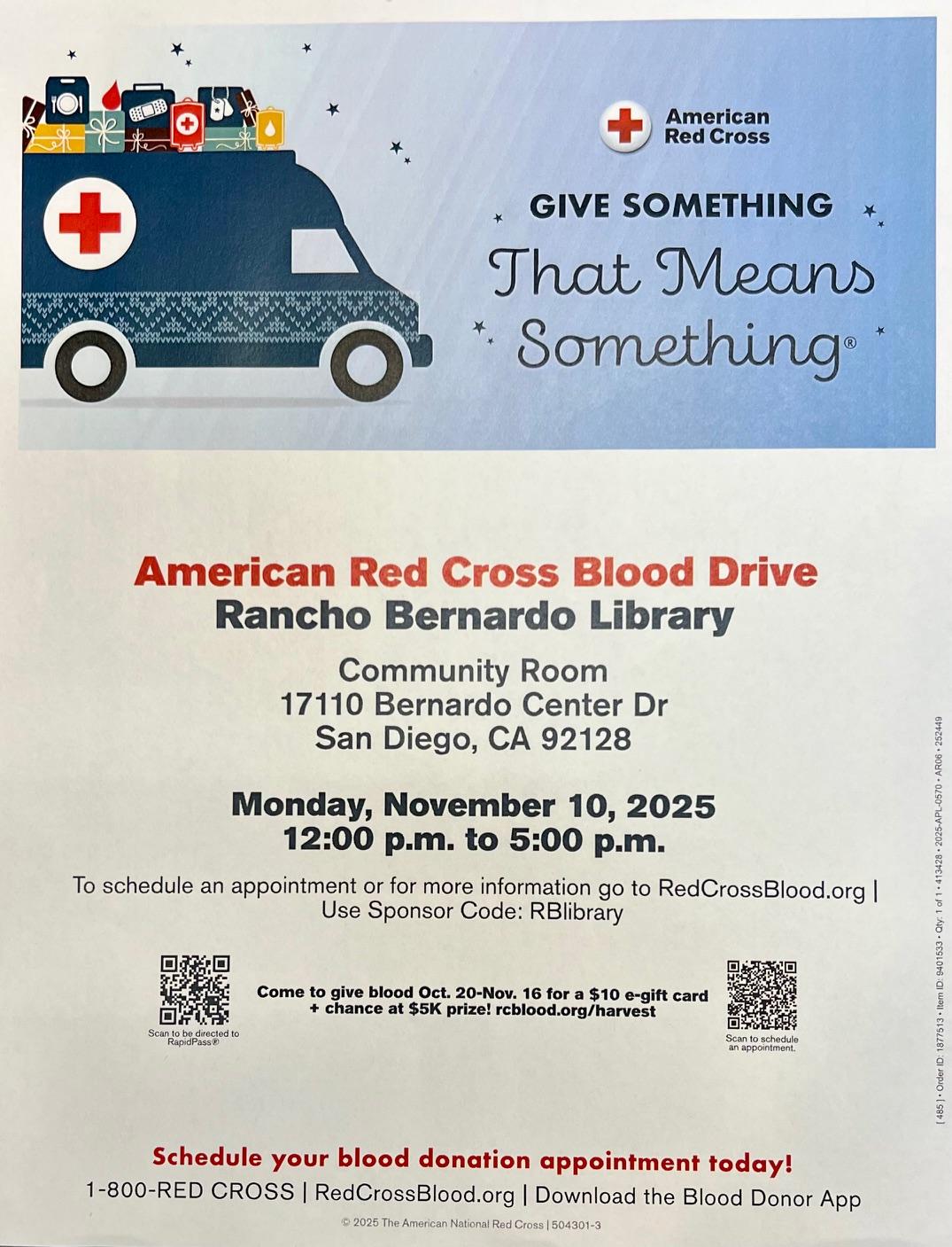 American Red Cross flyer