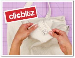 Clicbitz sewing a tota bag