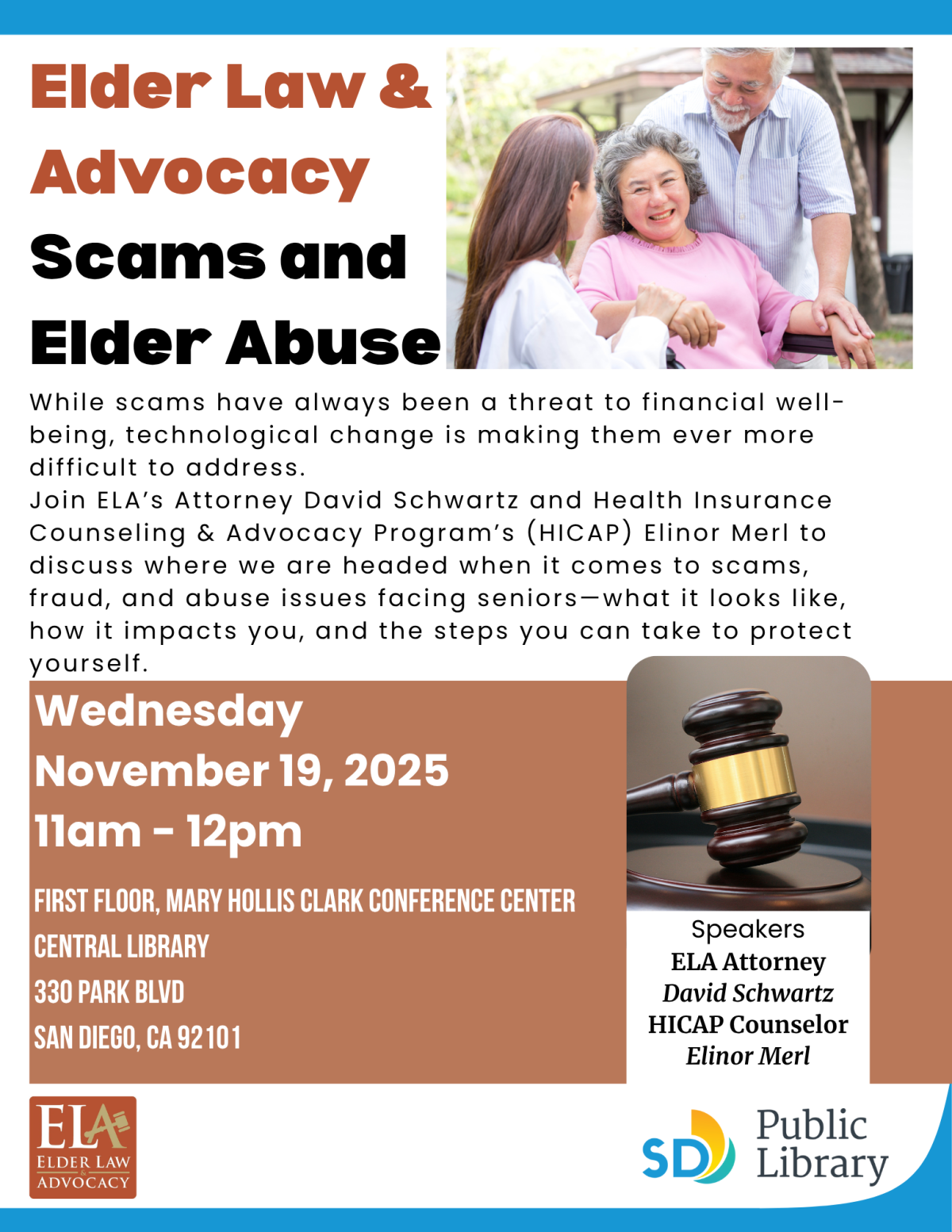 Elder Law & Advocacy Scams Event