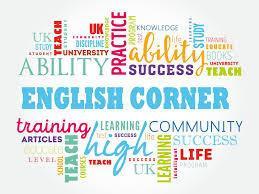 word cloud for English Corner