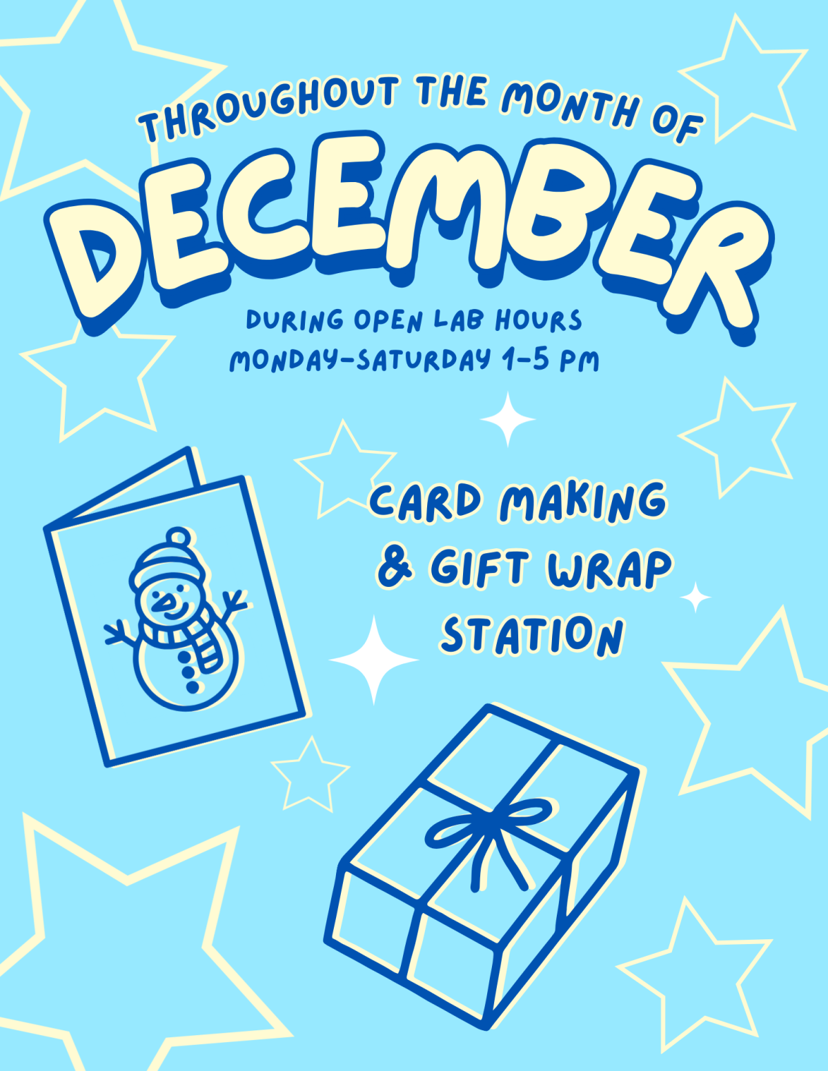 Card Making Gift Wrap Station flyer