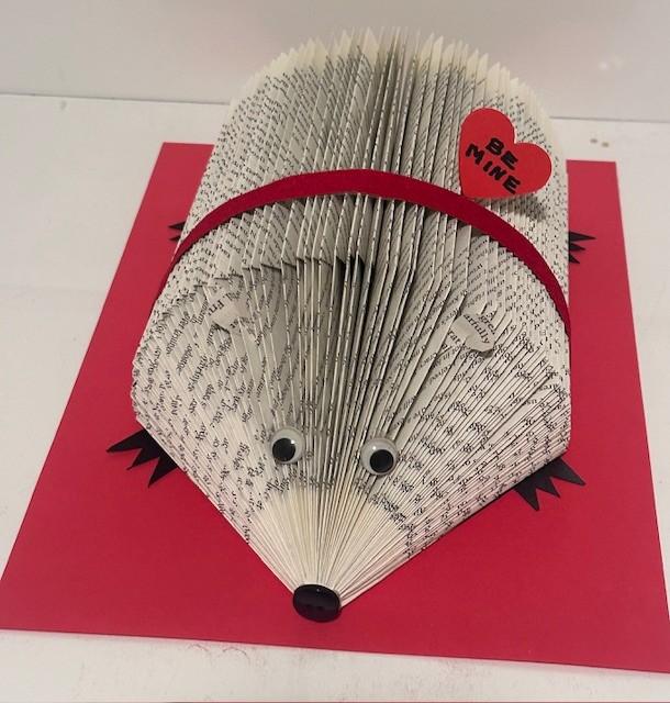 Valentine's Day. Book Art.