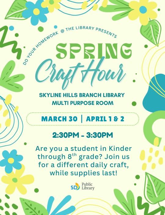 Spring Craft Hour 