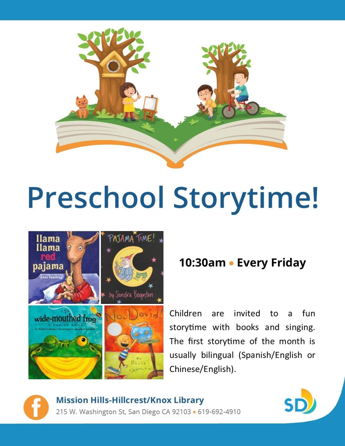 Preschool Storytime